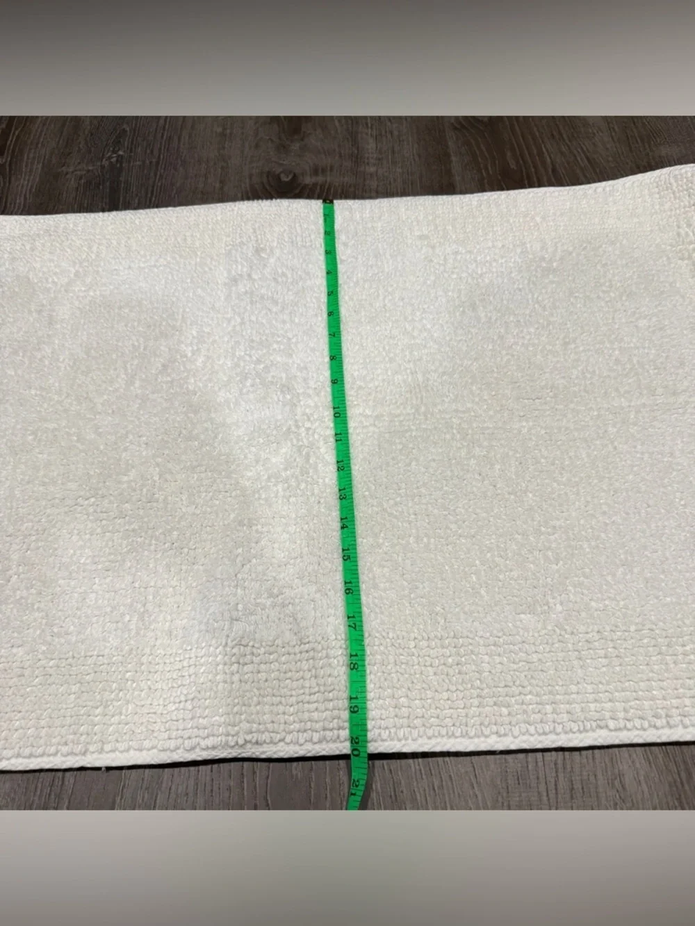 Sonoma White Cotton Bath Mat